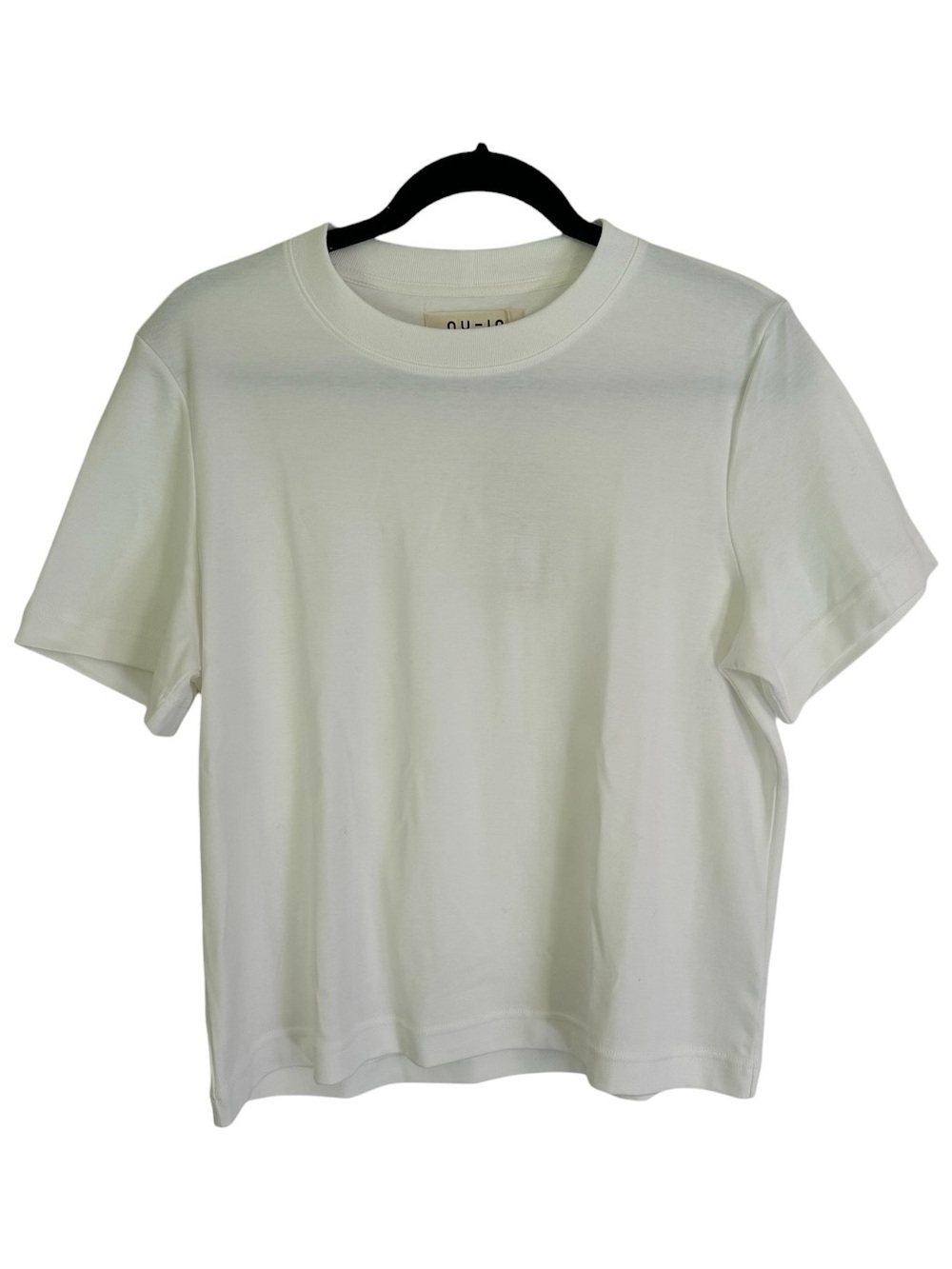 Classic White Cotton Crewneck Tee